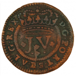 D. João V,  V Réis 1713 Cobre